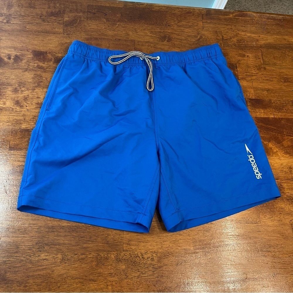 Mens Speedo blue swim trunks size XL